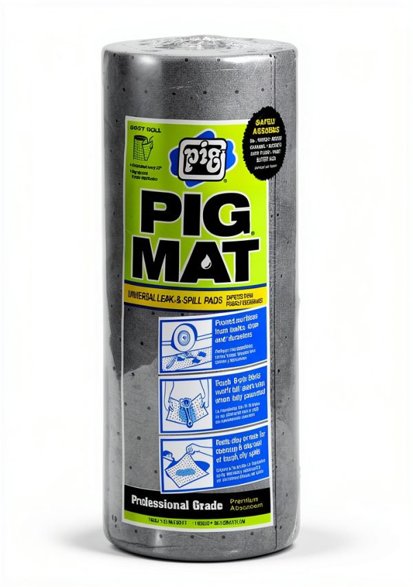 Oil Absorber Mat PIG Polypropylene Roll Gray-0