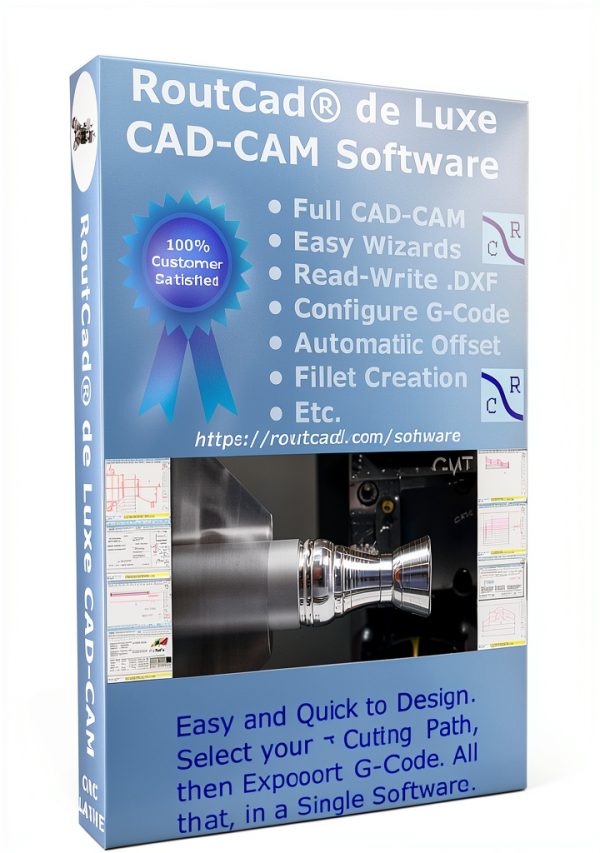 RoutCad Full CAD-CAM Software with G‑Code Export and Shape Library-0