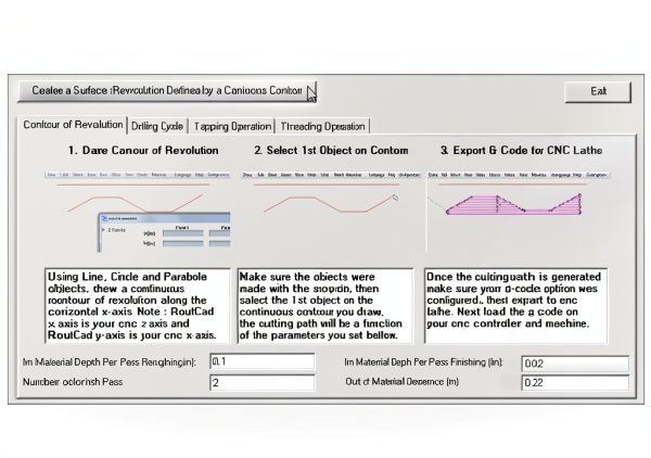 RoutCad Full CAD-CAM Software with G‑Code Export and Shape Library-13