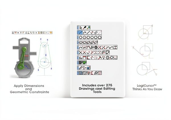 ViaCAD 2D CAD Software by IMSI Design with LogiCursor and 275 Tools-3